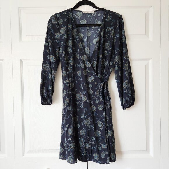 Abercrombie & Fitch Dresses & Skirts - Abercrombie & Fitch | Wrap Dress | Navy/Green | Size L